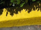 Yellow curb art