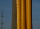wire covering on pole