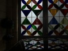 Flowers, window, roof colors