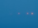 Lanterns in fog